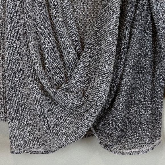 RXB Khaki/Beige/Black Open Weave Long Sleeve Plunging Cowl Neckline Sweater - Picture 3 of 11